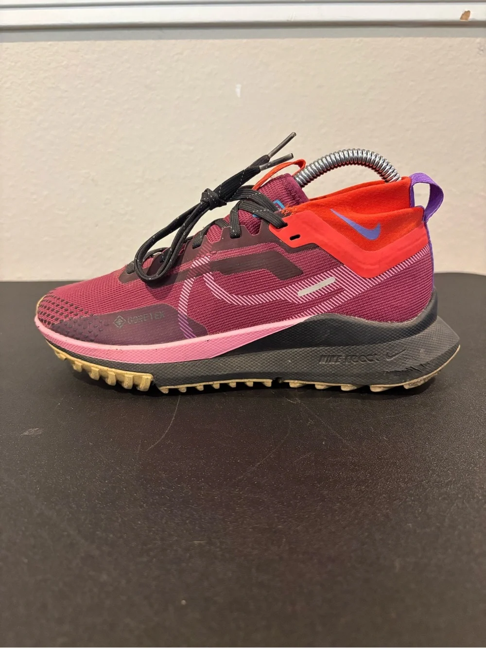 Nike React Pegasus Trail 4 GTX Rosewood Purple Pink FD0875-600 Women's Size 6.5